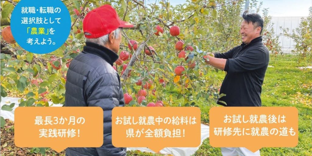 【福島県】就職・転職の選択肢として「農業」を考えよう。お試し就農生募集！