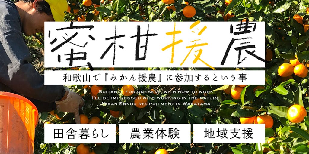 和歌山で田舎暮らし×農業をよくばり体験！"収穫"の醍醐味を味わう、蜜柑援農に参加しませんか？
