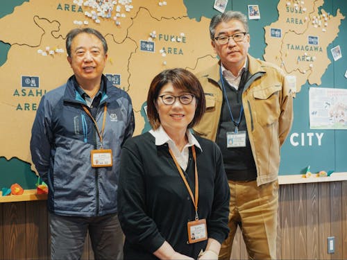 はぎポルト移住支援員。当日は溝部支援員(写真中央)が対応します!