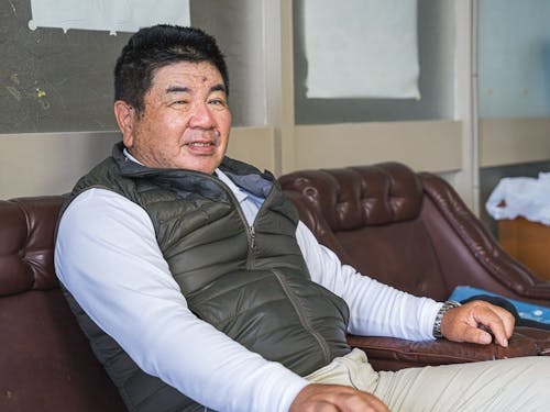 お話を伺った早田町の山本区長