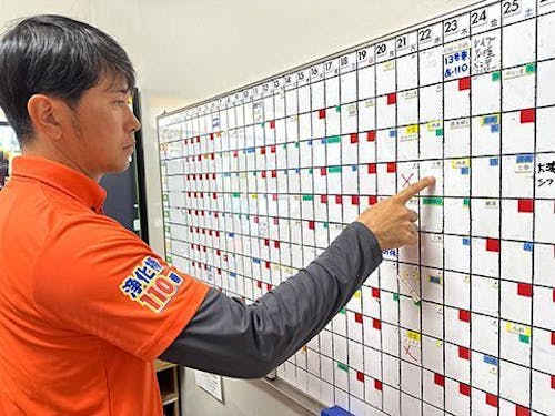 ホワイトボードを確認