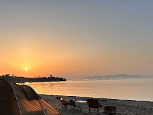 千代さんの好きな場所（比良の湖岸）