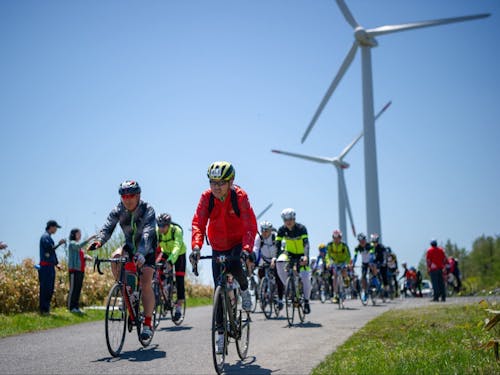 毎年春頃に 町のシンボル「新山高原」を舞台に、ヒルクライムレースが開催されます!