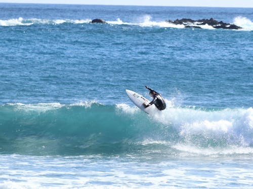 太平洋をフィールドに遊ぶサーファーも魅力的