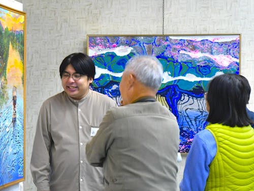 2023年度近江八幡市美術展覧会で実施した対話型鑑賞ワークショップ