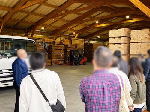 浪江町:ウッドコアの見学(過去のツアーで見学した際の様子)