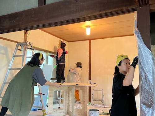 ゲストのリノベーションの様子