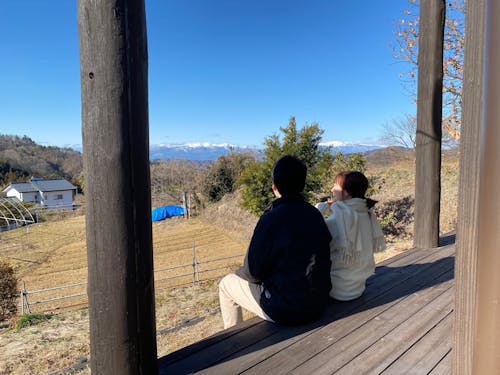 縁側で、ちょっとひと息