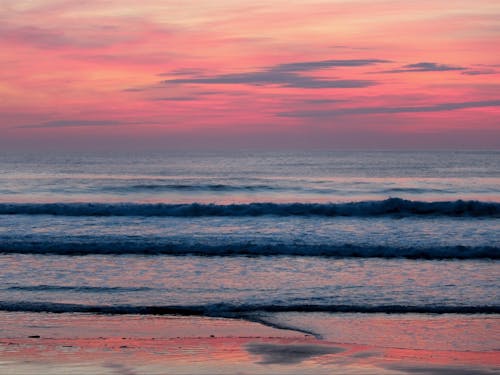 有家海岸の朝焼け