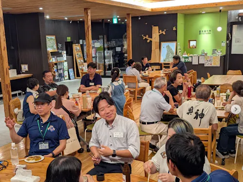 月1で行われるタノシモカフェ。移住検討者も参加可能。
