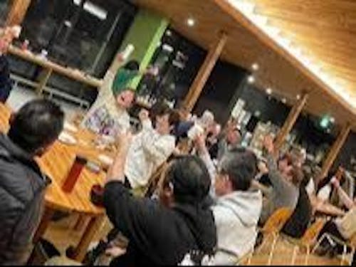 月に一回開催移住者や地元民などが参加する町民交流会「タノシモカフェ」