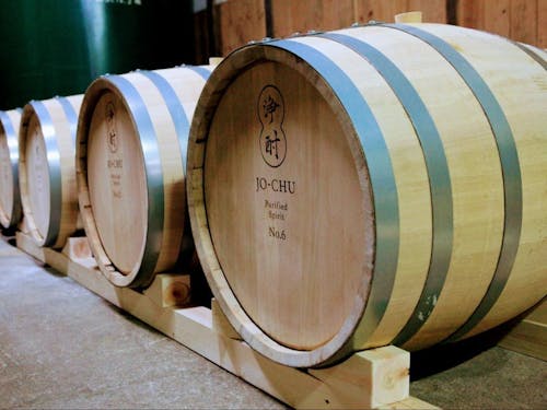 樽熟成の様子