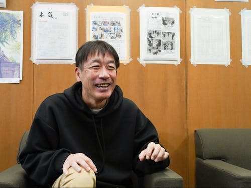 職場となる西ノ島小中学校の校長先生。「生徒主体の学び」に熱い想いをお持ちです