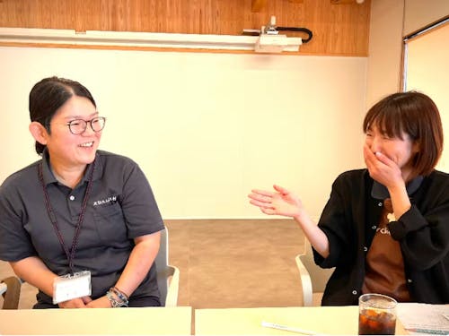 会話が多い、和やかな雰囲気の職場です。