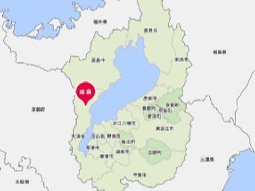 大津市の北部、比良