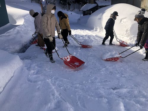 雪かきの様子