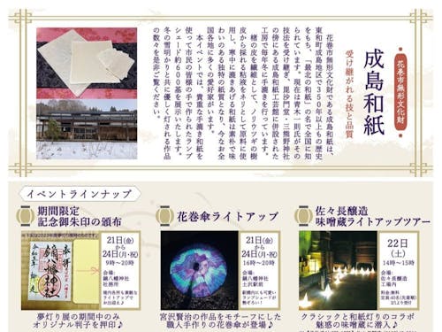 チラシ裏側上部