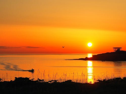 まちの名所「日の出岬」。早起きして散歩してみてはいかがでしょうか？