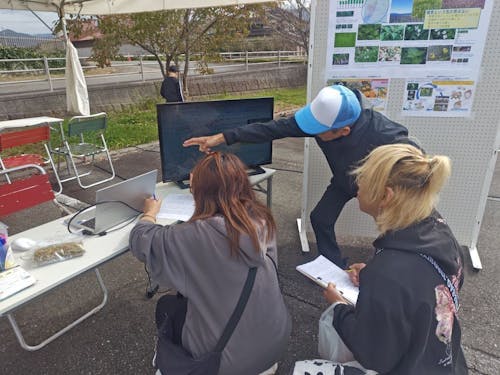 地域住民に取組を説明する後藤氏（第1弾）の様子