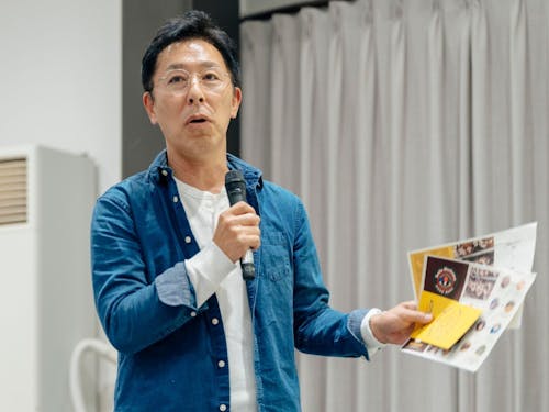 原田明典さん（有限会社原田繊維工業／株式会社スマイルエンジニア）