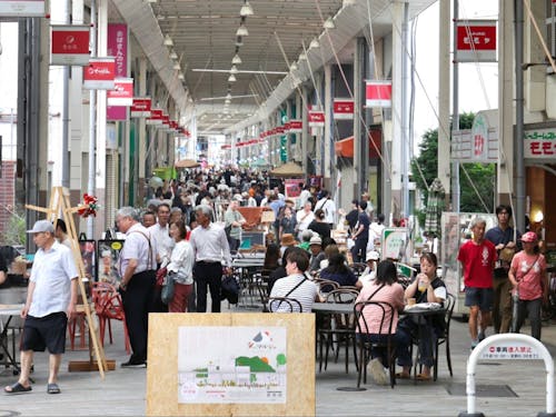 中心市街地でのイベントの様子