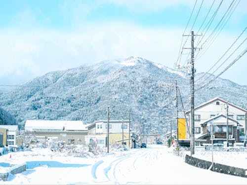 智頭町の冬景色
