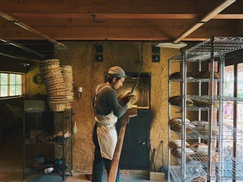 薪窯パン菊本で作るこだわりのパンは直径30cm