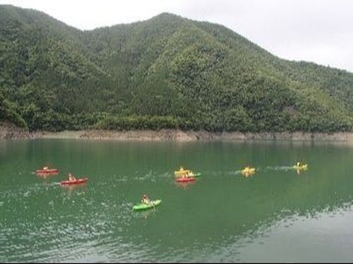 カヌー部練習の風景