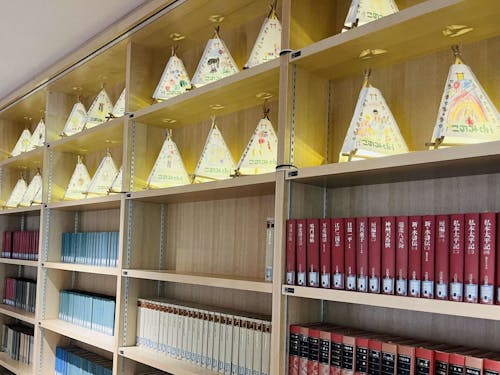 小学生作成の三角灯篭