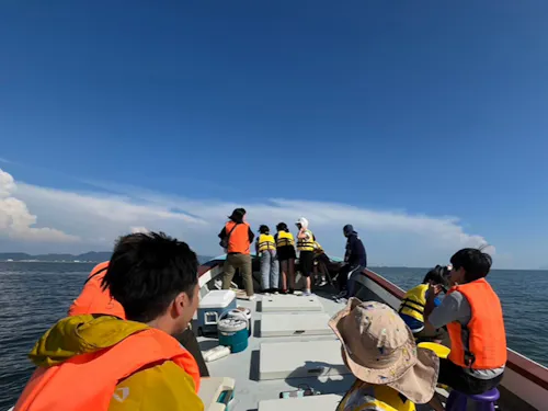 夏休み期間中に親子連れ向けイベントで漁船体験を実施し大好評でした~!