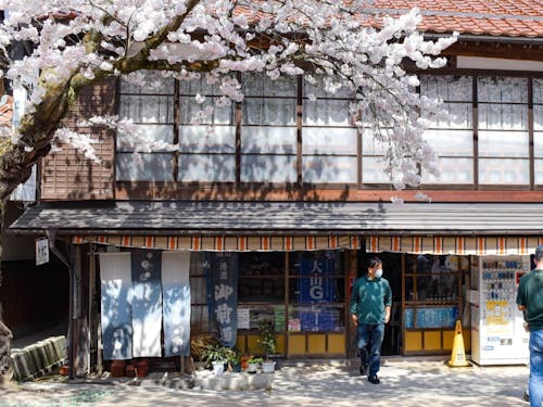 通りの中にある「山田商店」さん、趣ある素敵なお店