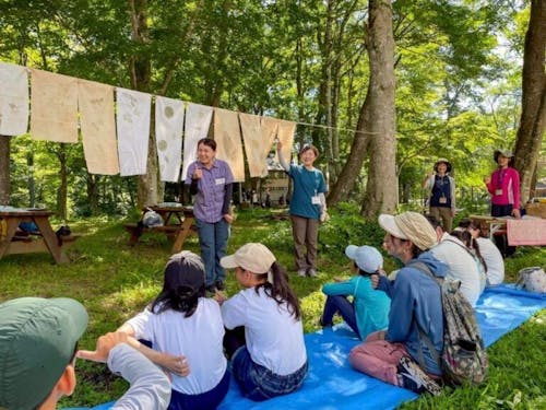 「信濃町未来の森人」が企画したのイベントの様子