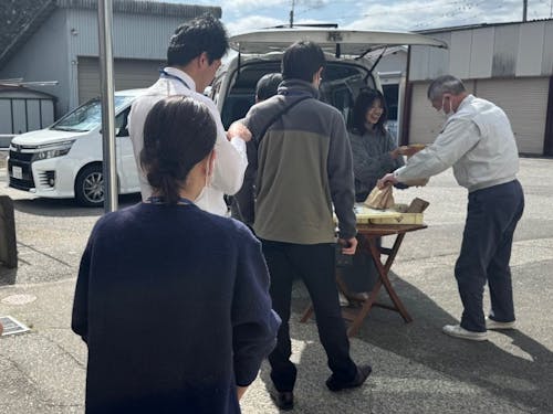 池田町の他、周辺の市町村へも出張販売を行っています