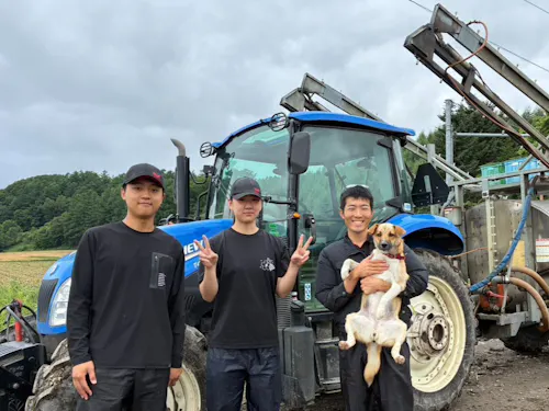 お手伝いでは、時期に応じた農作業や機械整備の補佐、現場改善等、様々な機会があり。