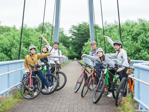 サイクリングで町内を散策!電動アシスト付き自転車もあるので楽々です。