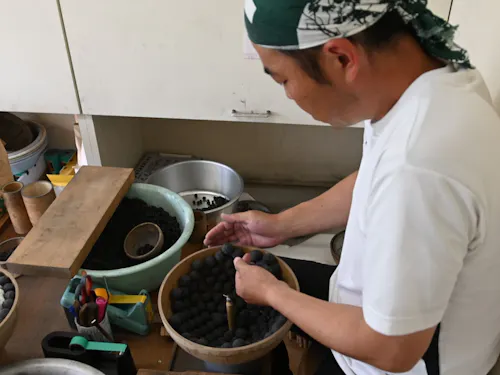 ☆玉込め：星（火薬）を詰めていきます