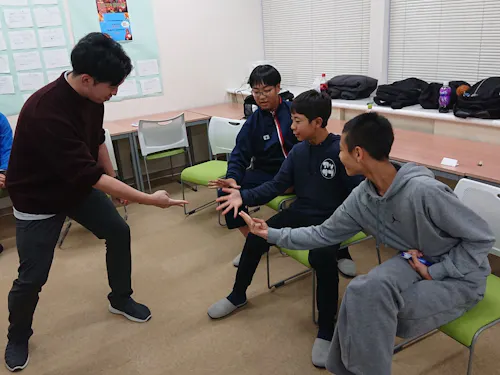 生徒と全力で楽しんでいます！