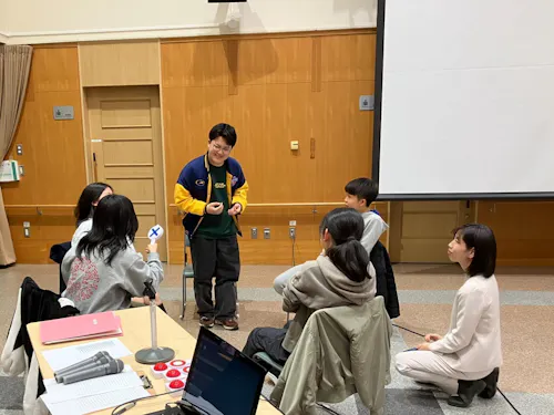 学生寮の歓迎会の様子