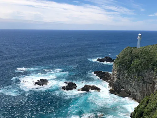 足摺岬から見る黒潮の大海原