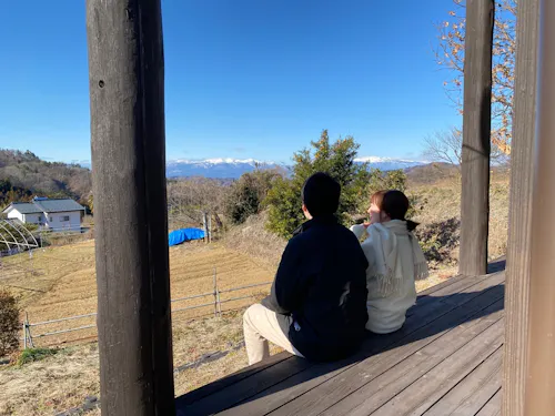 縁側で、ちょっとひと息