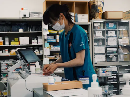 院内調剤の様子