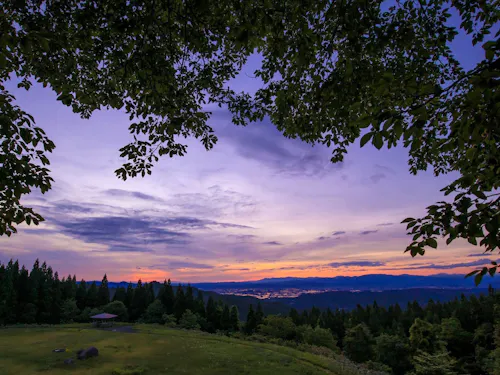 夕暮れ時の景色もおすすめです