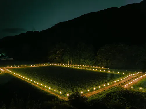 2024年の８月から豊作を願う棚田まつりが開催されている。