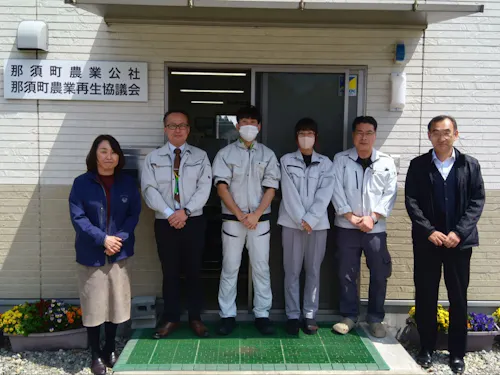 農業公社事務所内の皆さん（農業再生協議会を含む）