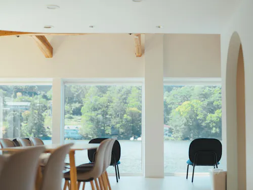 松原湖畔のたぬきや