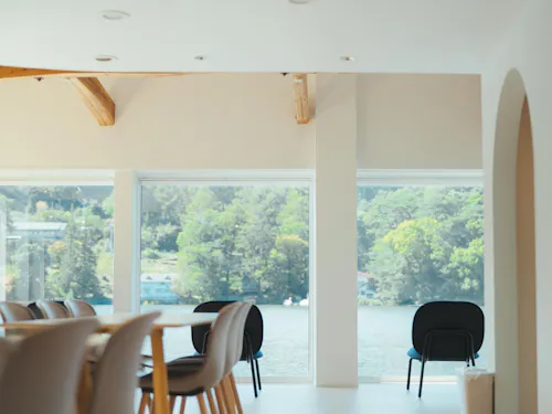 松原湖畔のたぬきや