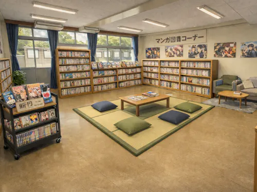 アニメ・漫画図書館(※イメージ)