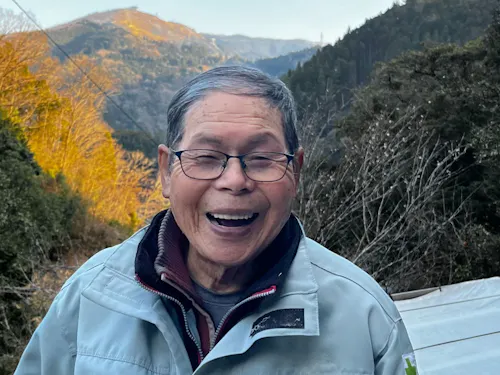 講師の那須巌さん、笑顔が素敵な御年87才!