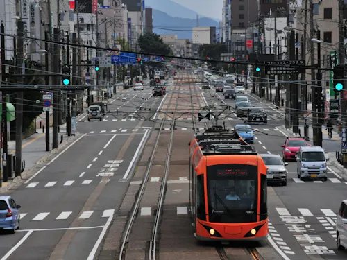 ＬＲＴはえち鉄・福鉄の２社間で相互乗り入れが可能！全国的にも珍しい事例です。