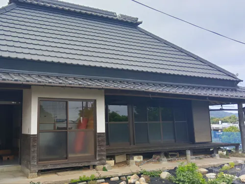 デスク設置予定の友創舎管理物件。高台にあり、役場含め田布施町を一望出来ます♪